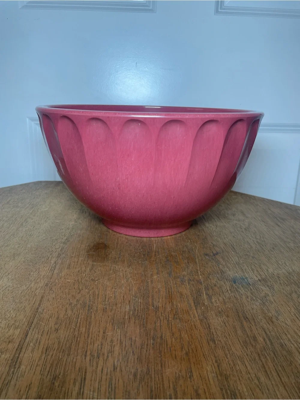 Vintage Boonton Ware 4 Qt Melamine Mixing Bowl Red 10” USA Model 511C-4Q-Rare
